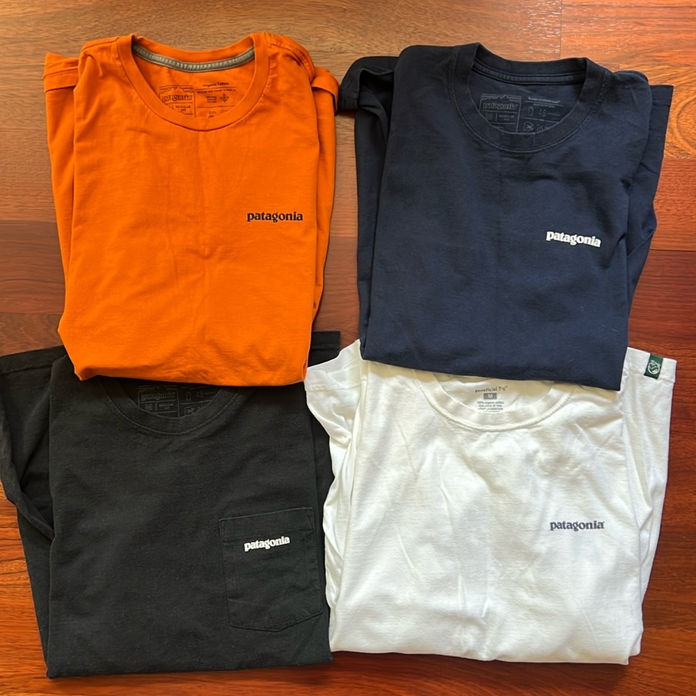 Patagonia 4-pack bundle of shirts.